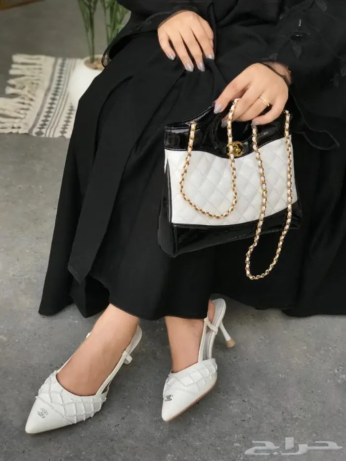 عندك حفلة سهرة وفرنا لكي افخم طقم احذية كعب ماركة شنطة حذاء 16