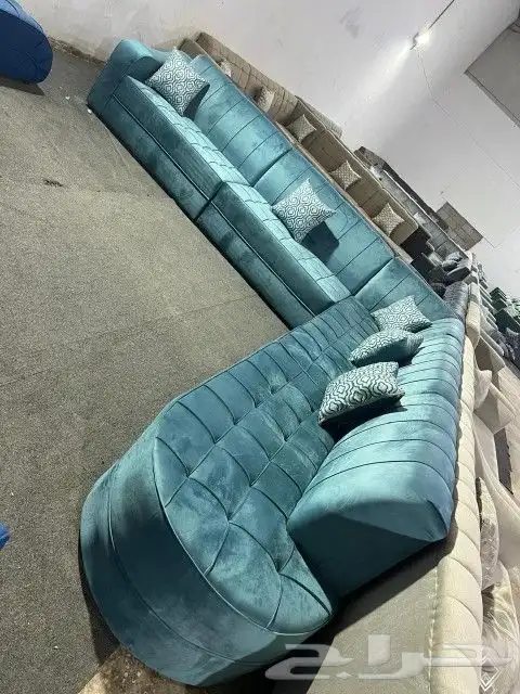 كنب جديد جاهز حرف ال و7نفر شامل التوصيل 20