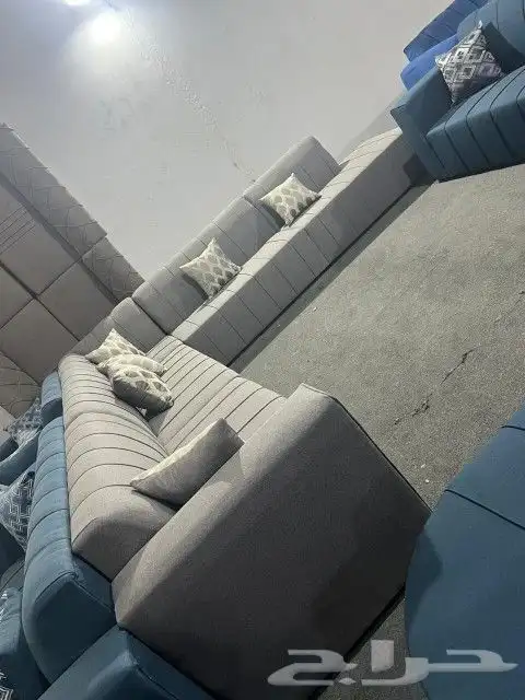 كنب جديد جاهز حرف ال و7نفر شامل التوصيل 10