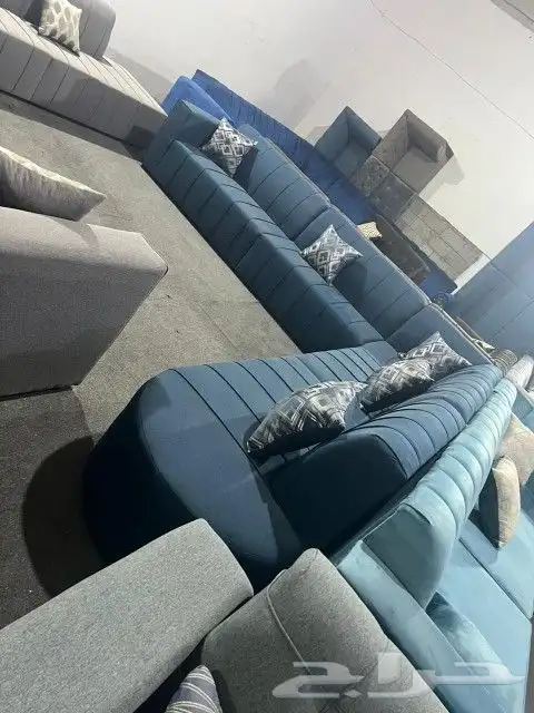 كنب جديد جاهز حرف ال و7نفر شامل التوصيل 11