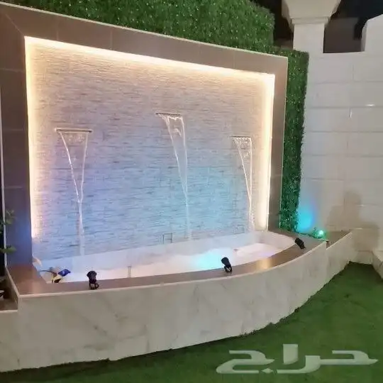 تنسيق حدائق وعمل الشلالات والنوافير والمظلات 3