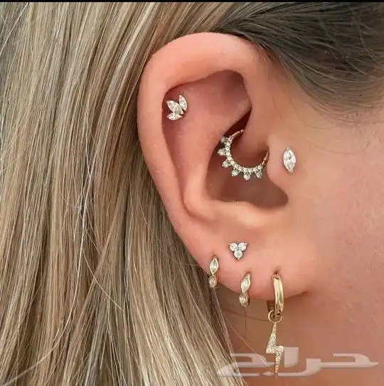 تخريم اذن تخريم انف تخريم للمواليد. حلق تجميلي زمام 2