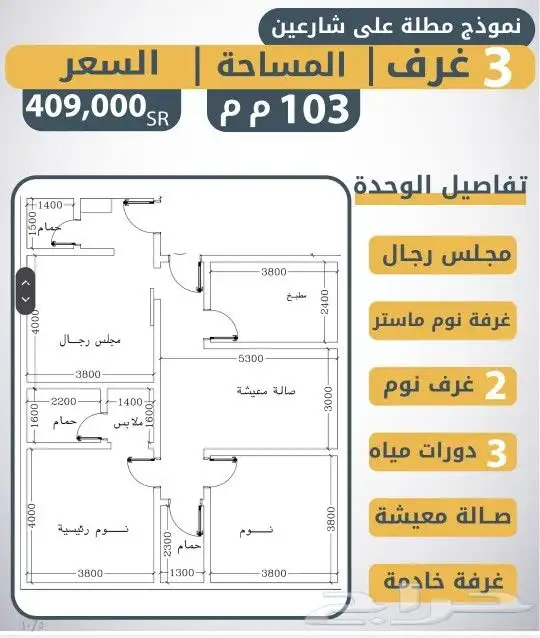 اتملك واستثمر شقق وملاحق فاخره للتمليك حي السلامه 3