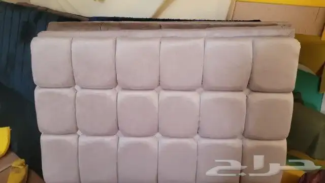 سرير خشب نفر مخمل كامل جديد النوعية ممتازه 4