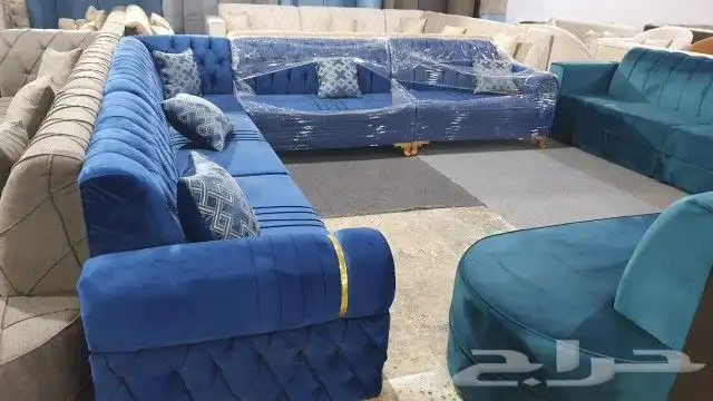 كنب جديد جاهز حرف ال و7نفر شامل التوصيل 27