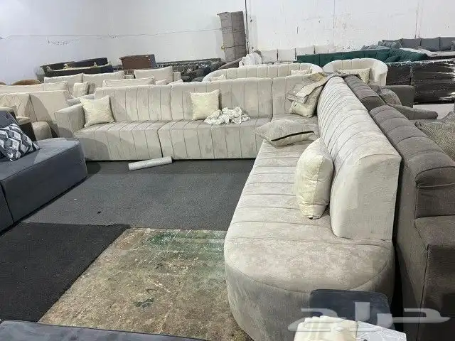 كنب جديد جاهز حرف ال و7نفر شامل التوصيل 18