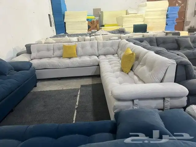 كنب جديد جاهز حرف ال و7نفر شامل التوصيل 0