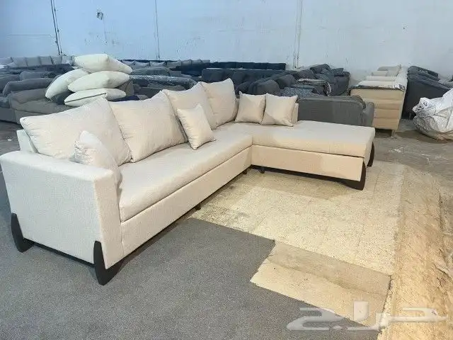 كنب جديد جاهز حرف ال و7نفر شامل التوصيل 4