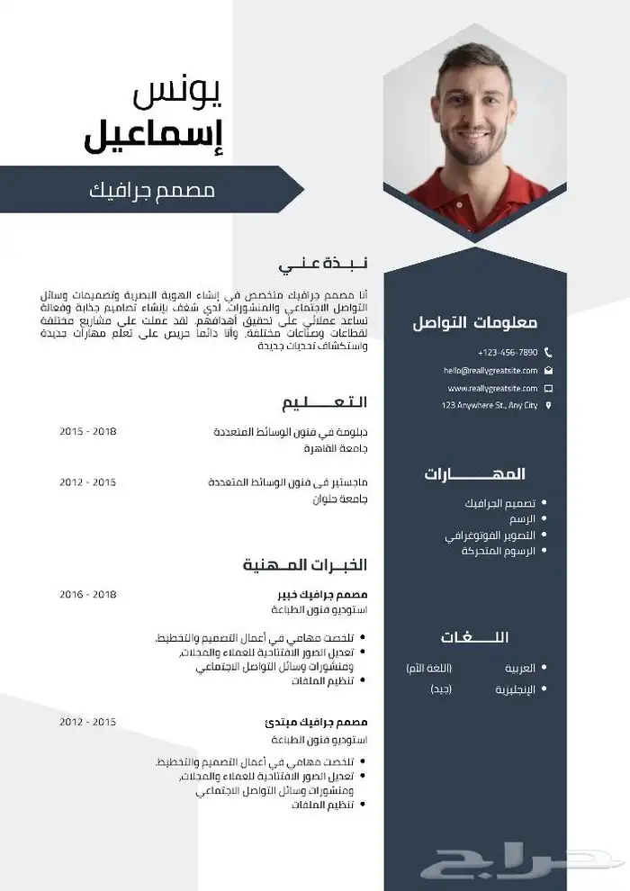 تصميم سيرة ذاتية CV و خدمات إلكترونية 3
