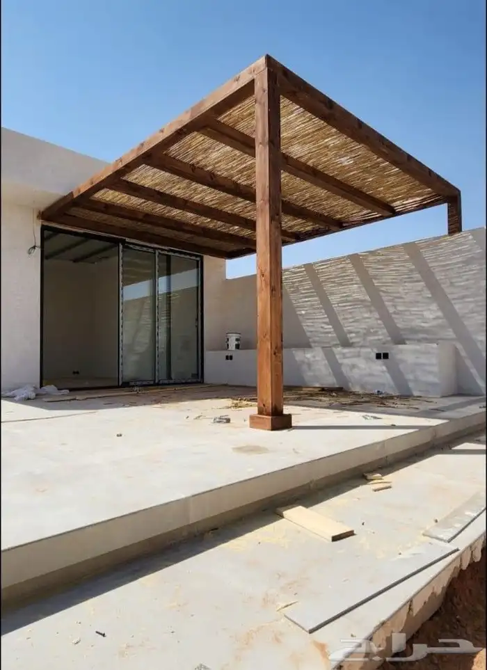 مظلات جلسات خيزران بأحدث التصاميم 0