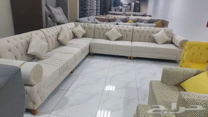 كنب جديد جاهز حرف ال و7نفر شامل التوصيل 16