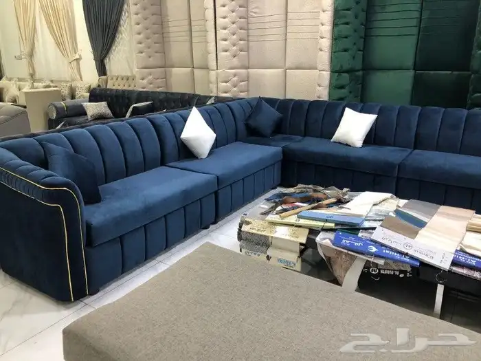 كنب جديد جاهز حرف ال و7نفر شامل التوصيل 13