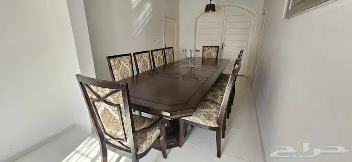 طاولة طعام فاخرة عشرة كراسي 0