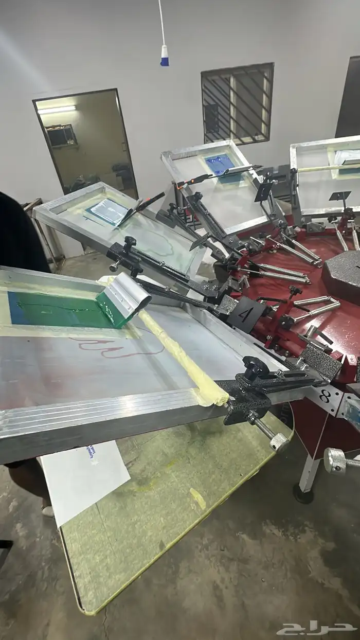 طابعه سلك اسكرين 8 لون للبيع 1