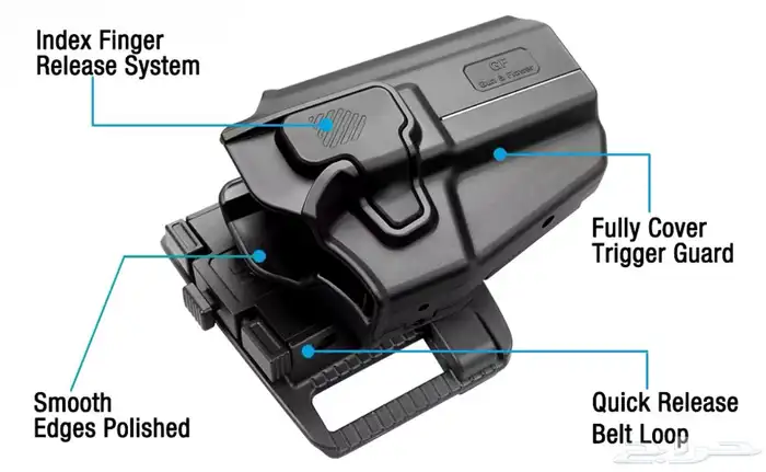 جراب مسدس مع قاعدة تكتيكية للحزام 160 ريال 1