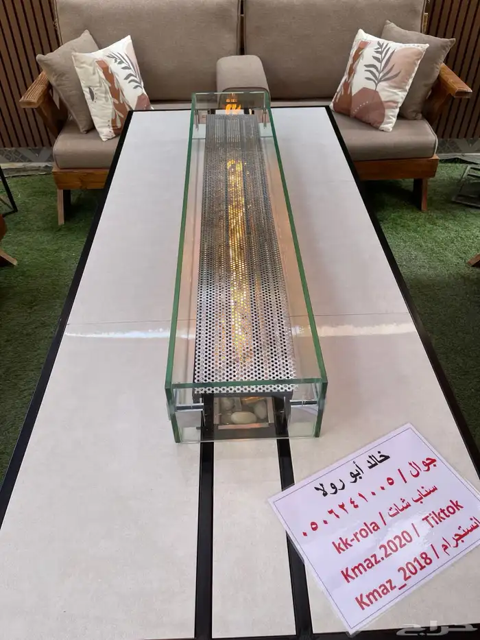 طاولة تدفئه وشواء وطعام غاز استيل 6