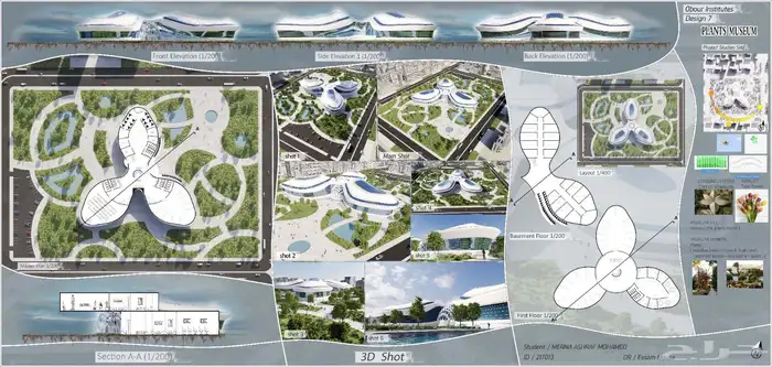اظهار وتجميع المشاريع التخرج والتصميم المعماري للمهندسين 8