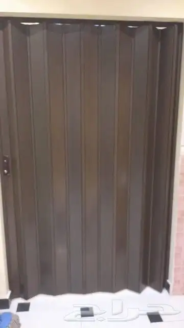 تركيب باب كرديون . تركيب باب جلد .تركيب باب سحب . باب سحاب 4