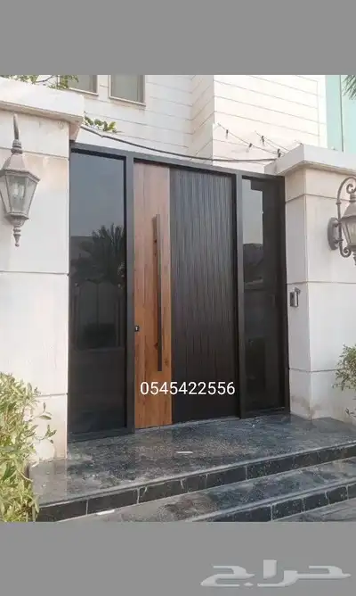 ابواب حديد كلادينج والمنيوم كلادينج 4