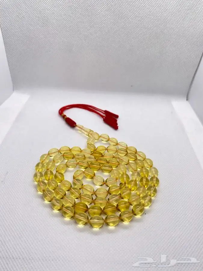 سبحة كهرمان شفاف 2