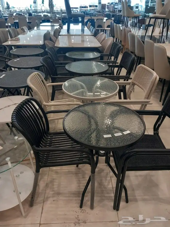 كراسي وطاولات خارجيه فايبر 3
