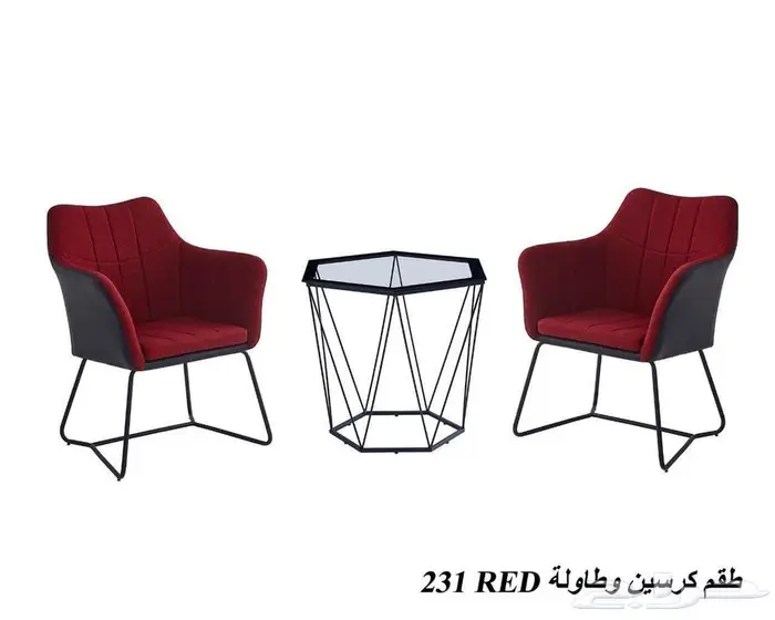كرسيين وطاولة كوفي شوب 7