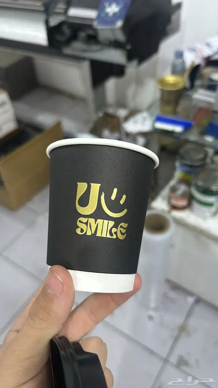 طباعة اكواب كافيهات ورق بلاستيك جميع المقاسات 6