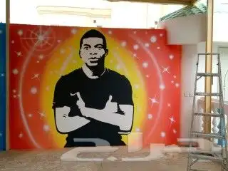 خطاط ورسام جداريات لوحات إعلانية وجهات كلادينج 36