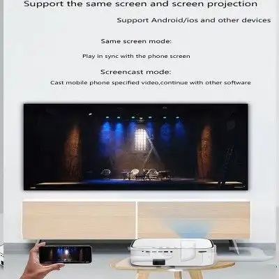 بروجكتر ذكي FHD 1080 اندرويد 5500 شمعة بموصفات عاليه 4