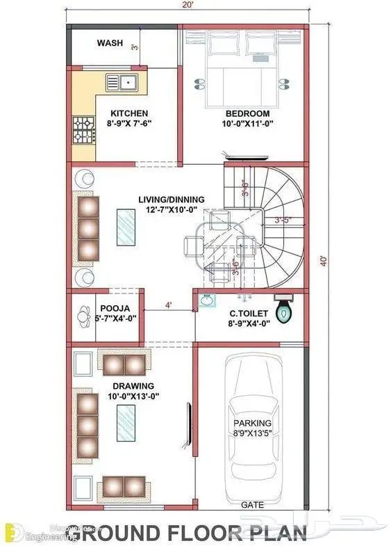 رسم المخططات - مشاريع هندسة معمارية او مدنيه 2