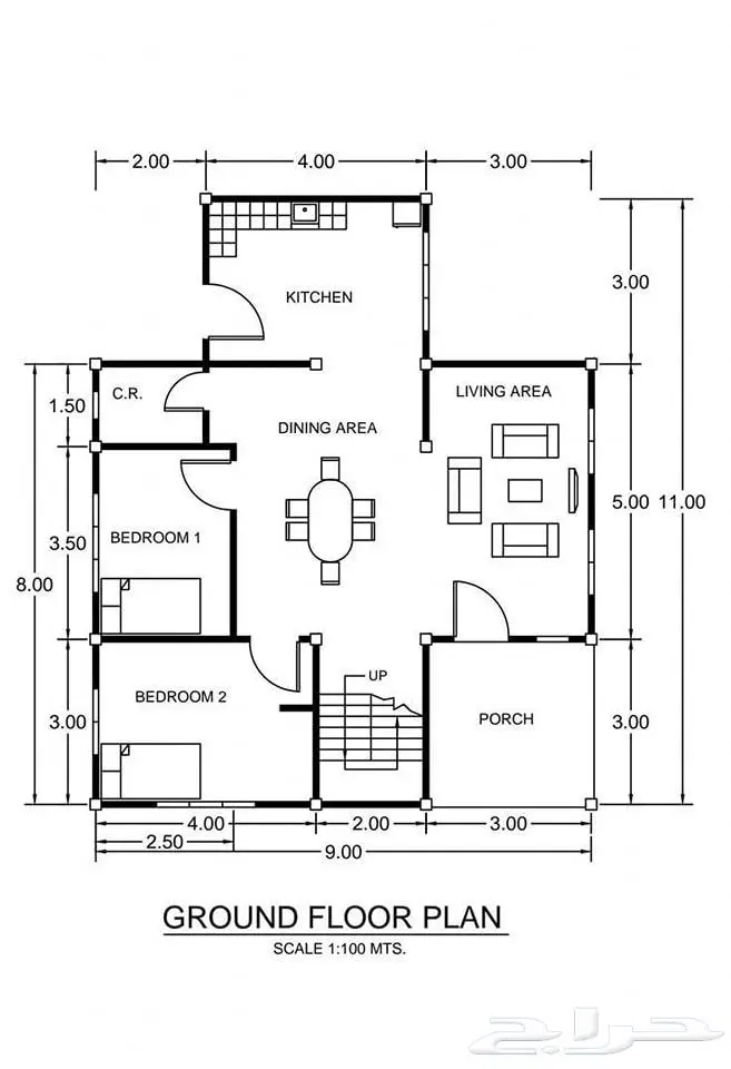رسم المخططات - مشاريع هندسة معمارية او مدنيه 4