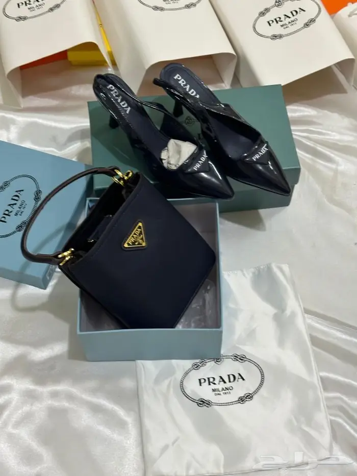 جمعنا لكي شنط حذاء برادا نسائي شنطات احذية ماركة PRADA فخامة 7