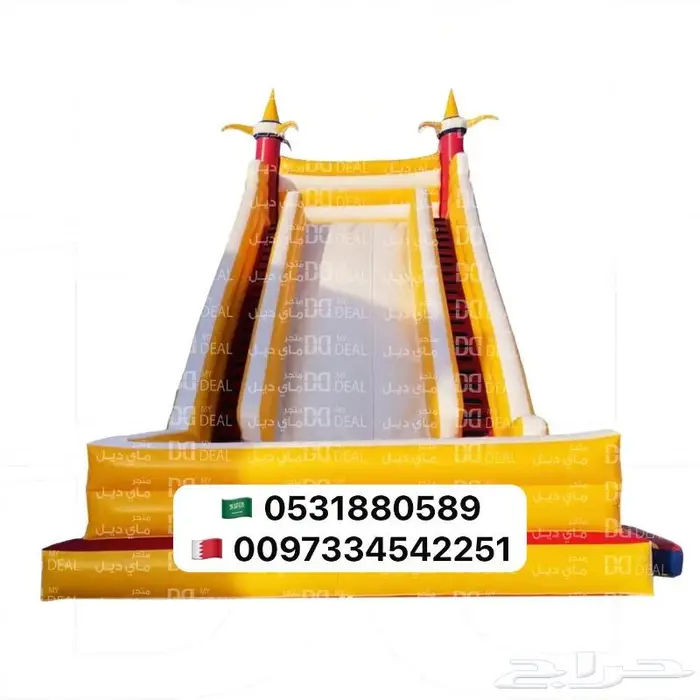 تاجير نطيطة زحليقات ملعب صابوني بيع العاب هوائية 0