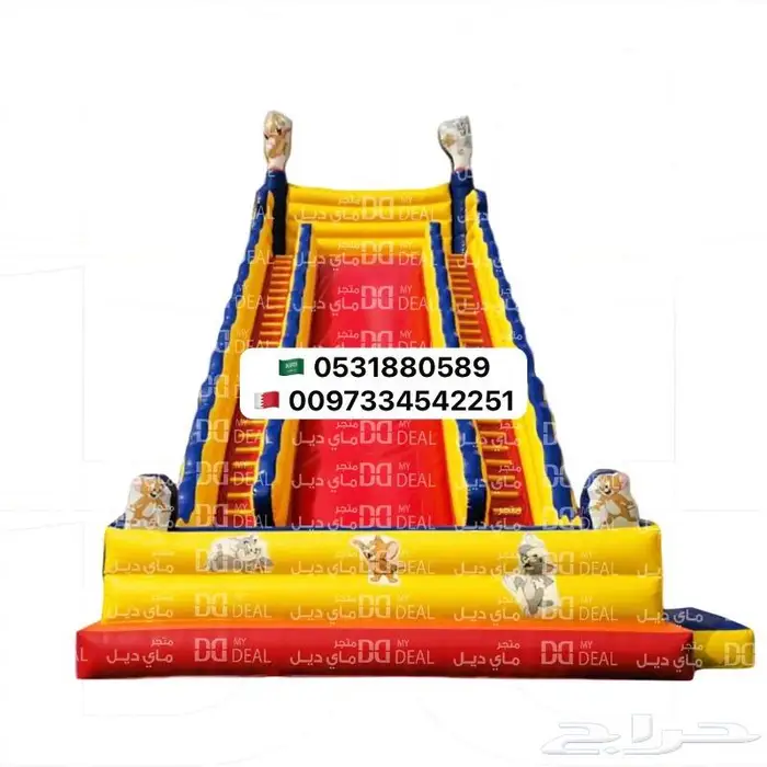 تاجير نطيطة زحليقات ملعب صابوني بيع العاب هوائية 5