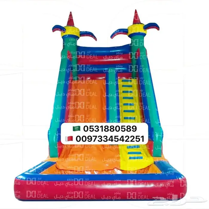 تاجير نطيطة زحليقات ملعب صابوني بيع العاب هوائية 9