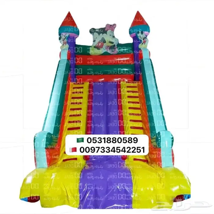 تاجير نطيطة زحليقات ملعب صابوني بيع العاب هوائية 12