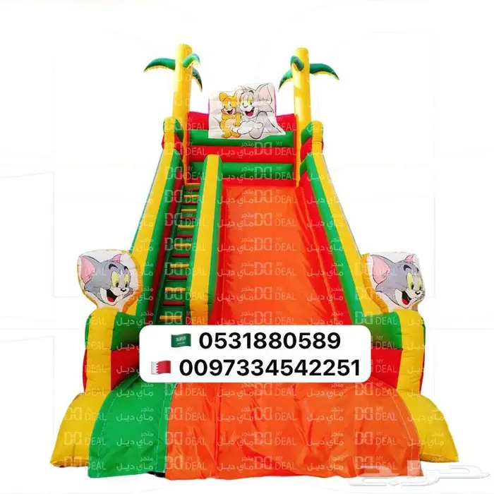 تاجير نطيطة زحليقات ملعب صابوني بيع العاب هوائية 16