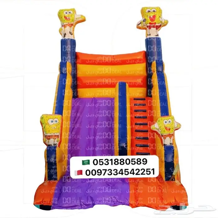 تاجير نطيطة زحليقات ملعب صابوني بيع العاب هوائية 14