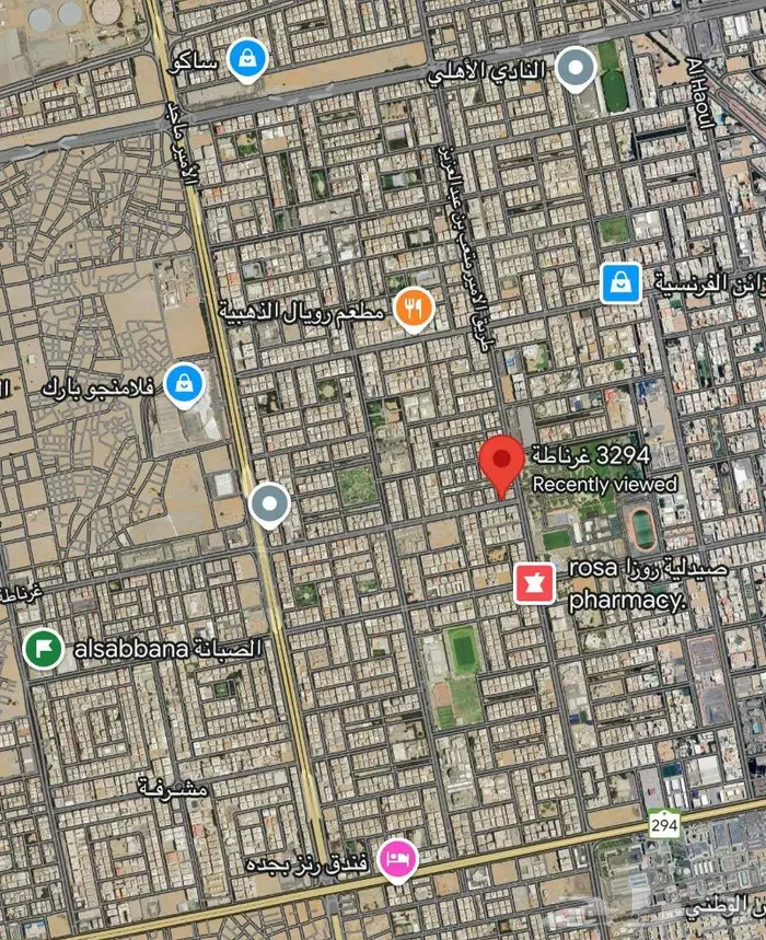 ارض للبيع في حي العزيزية-شارع غرناطة على شارعين(GD466) 2
