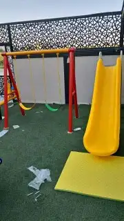مراجيح وزحاليق العاب اطفال ترمبولين صحن دوار 1