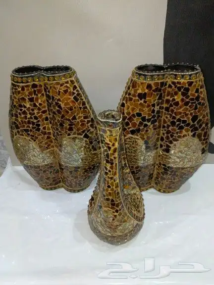 171  طقم مزهريات صناعة هنديه 1