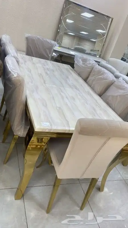 طاولات رخام خشب زجاج جديد بالكرتون من اجود وأقوى الأنواع 52