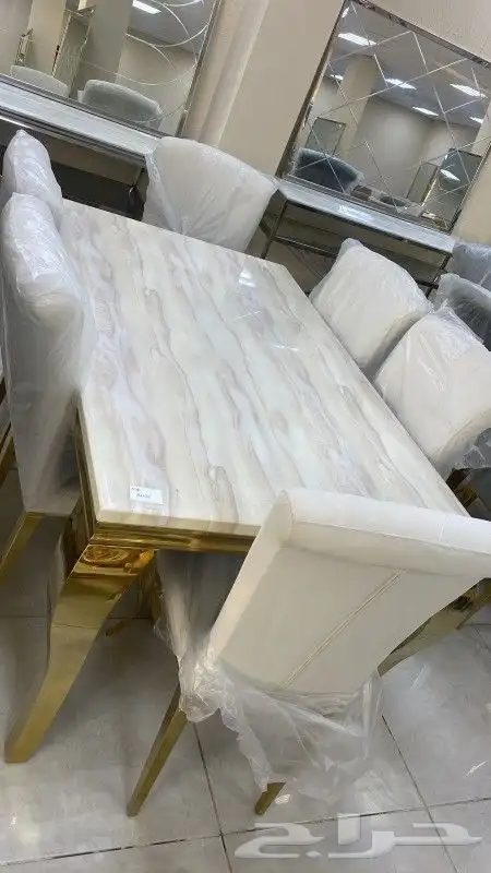 طاولات رخام خشب زجاج جديد بالكرتون من اجود وأقوى الأنواع 51