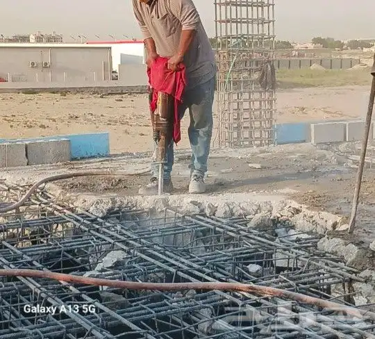 كنبريشن هواء  تفتيت وتكسير الصحور  وتكسير صبه خرسانيه وحفر 2