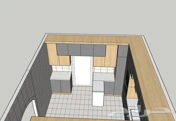 مصمم مطابخ المنيوم 3d 3
