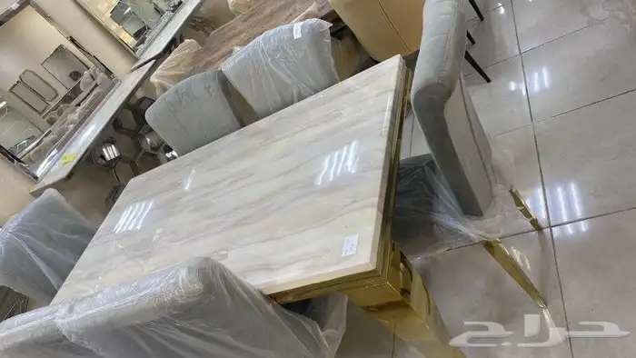 طاولات رخام خشب زجاج جديد بالكرتون من اجود وأقوى الأنواع 48