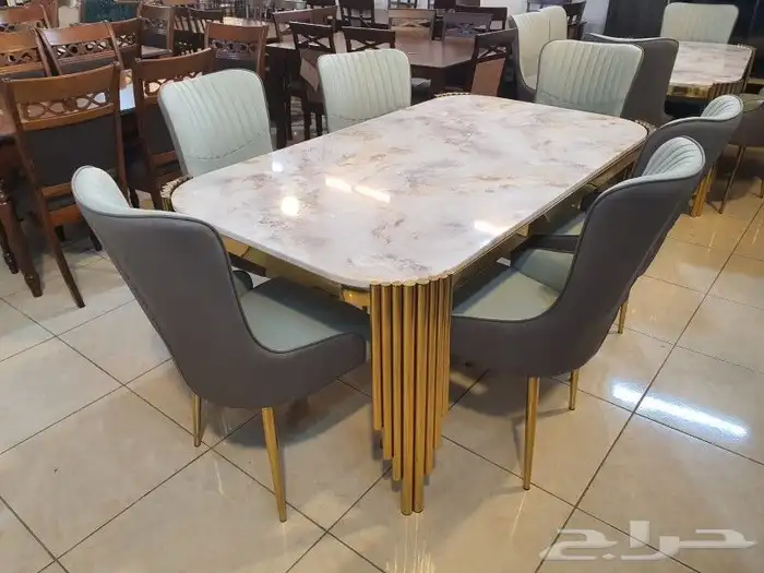 طاولات رخام خشب زجاج جديد بالكرتون من اجود وأقوى الأنواع 29