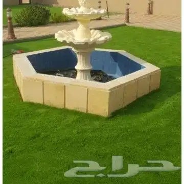 تنسيق حدائق شلالات نوافير مظلات مصبات شلالات 8