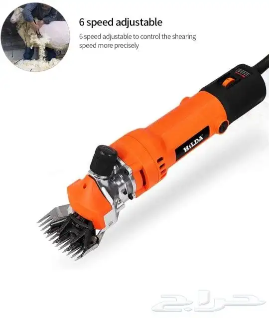 ماكينة لتشذيب شعركافة المواشي بعدد 6 سرعات وقوة1000وت 3