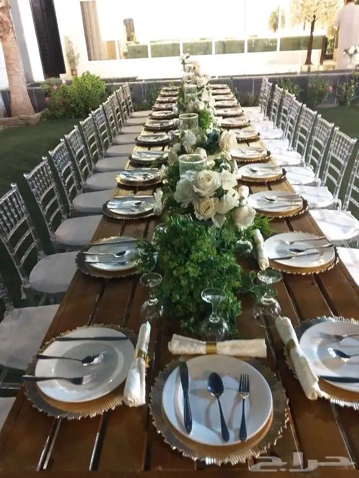 تنسيق حفلات _حفلات   تنسيق   كراسي   طاولات _عشاء   طاولات 5